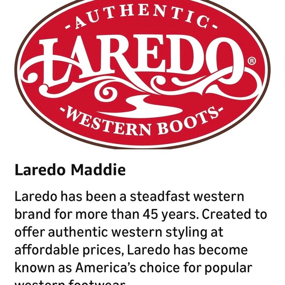 Laredo Maddie Leather R Toe Womens Western Cowboy Boots - Picture 7 of 12